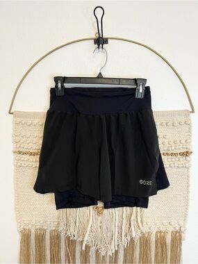 Gore Black Athletic Shorts Spandex Liner M
